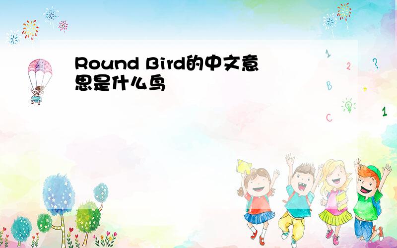 Round Bird的中文意思是什么鸟