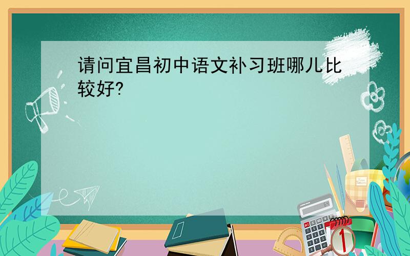 请问宜昌初中语文补习班哪儿比较好?