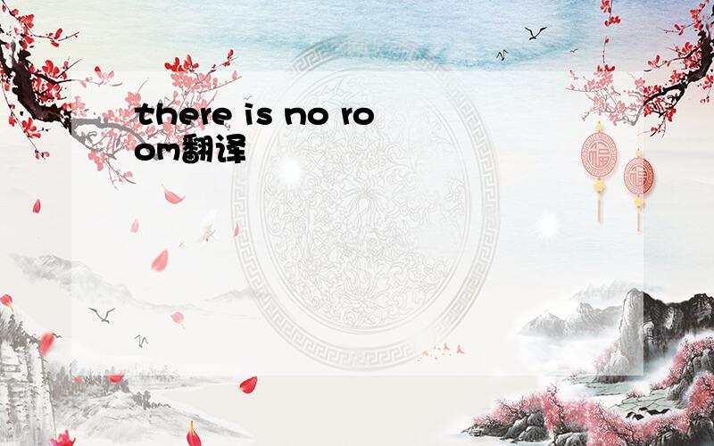 there is no room翻译