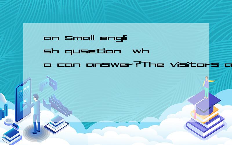 an small english qusetion,who can answer?The visitors are welcome from egg to apples.what does