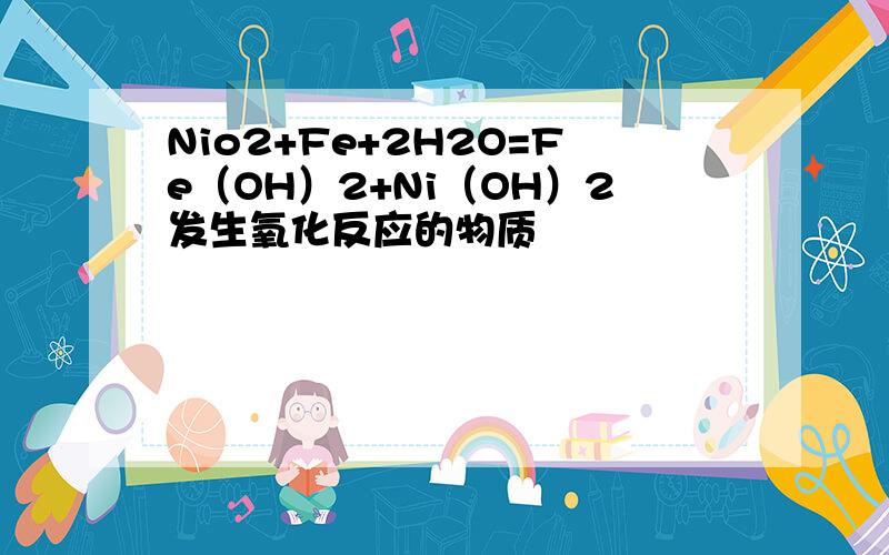 Nio2+Fe+2H2O=Fe（OH）2+Ni（OH）2发生氧化反应的物质