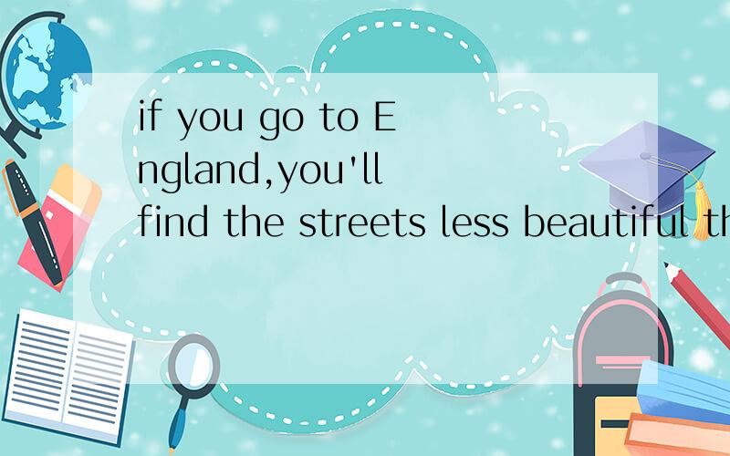 if you go to England,you'll find the streets less beautiful than commonly__.a.supposing b.supposed c.to suppose d.suppose
