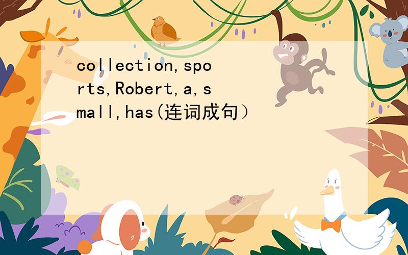collection,sports,Robert,a,small,has(连词成句）