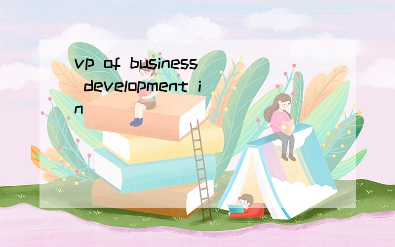 vp of business development in