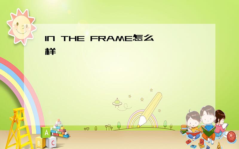 IN THE FRAME怎么样
