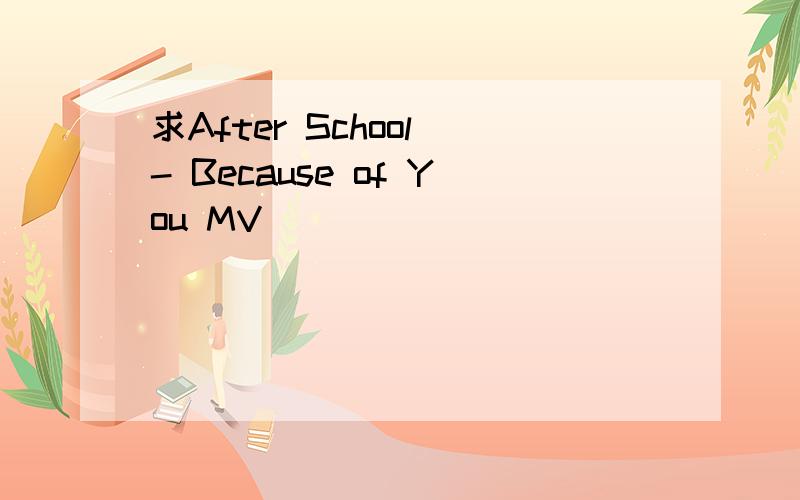 求After School - Because of You MV