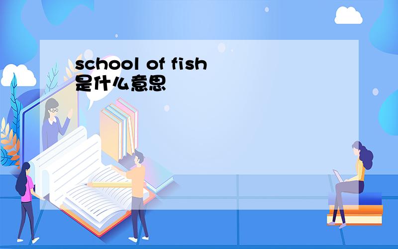 school of fish是什么意思