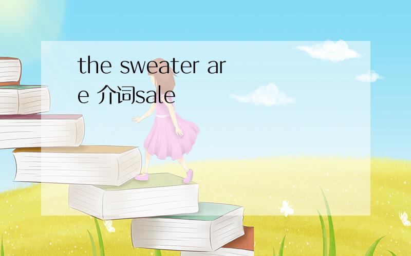 the sweater are 介词sale