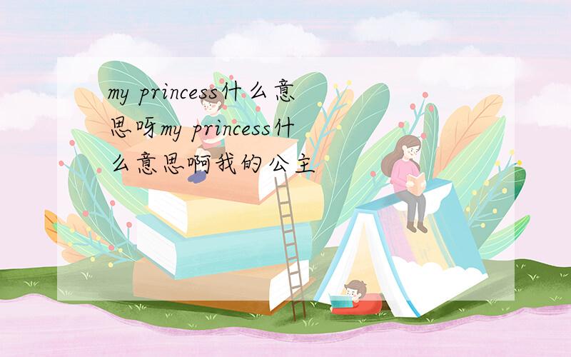my princess什么意思呀my princess什么意思啊我的公主