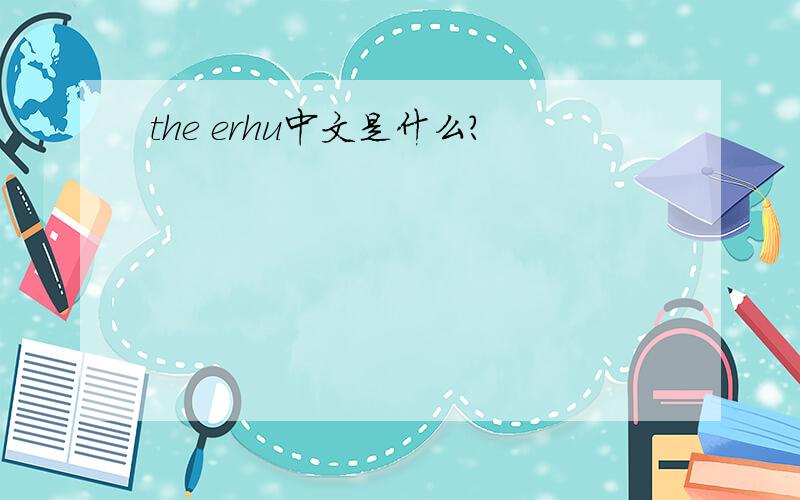 the erhu中文是什么?