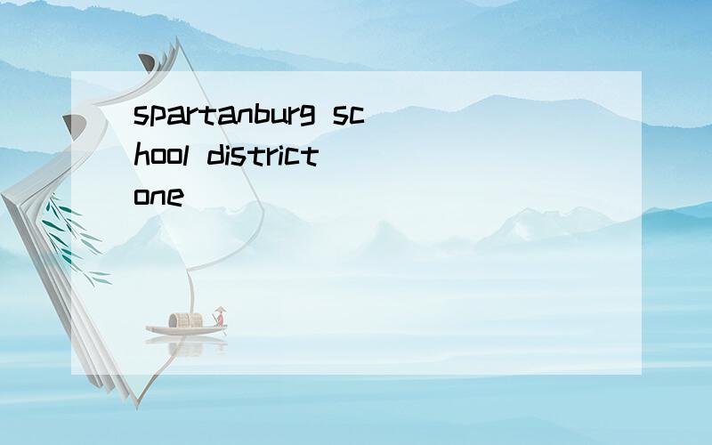 spartanburg school district one