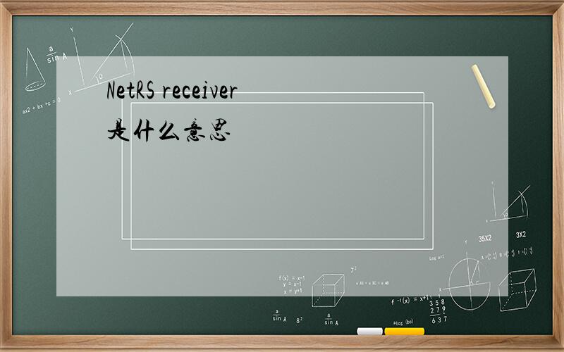 NetRS receiver是什么意思