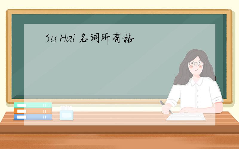 Su Hai 名词所有格