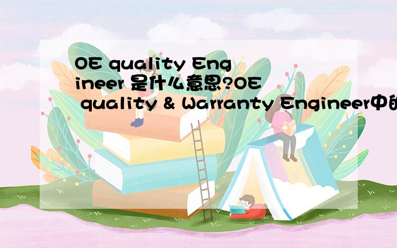 OE quality Engineer 是什么意思?OE quality & Warranty Engineer中的 OE 是什么意思?