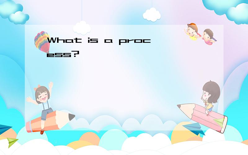 What is a process?