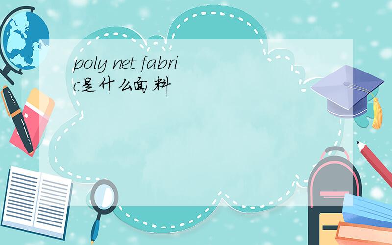 poly net fabric是什么面料