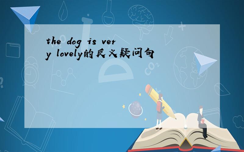 the dog is very lovely的反义疑问句
