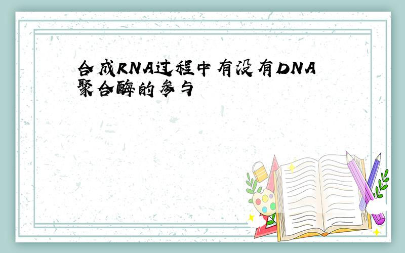 合成RNA过程中有没有DNA聚合酶的参与