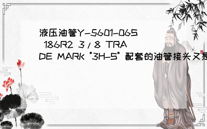 液压油管Y-5601-06S 186R2 3/8 TRADE MARK 