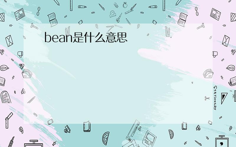bean是什么意思