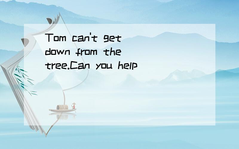 Tom can't get down from the tree.Can you help _________(he,him,his)?