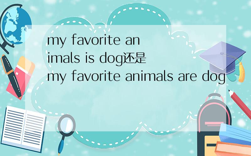 my favorite animals is dog还是my favorite animals are dog