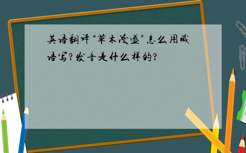 英语翻译“草木茂盛”怎么用藏语写?发音是什么样的?