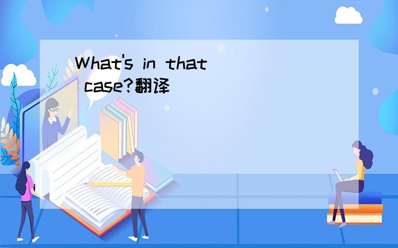 What's in that case?翻译