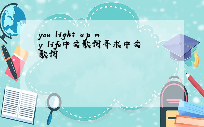 you light up my life中文歌词寻求中文歌词