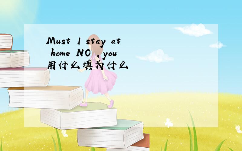 Must I stay at home NO ,you 用什么填为什么