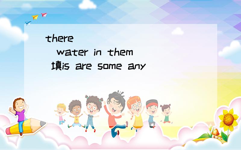 there____ _____water in them 填is are some any